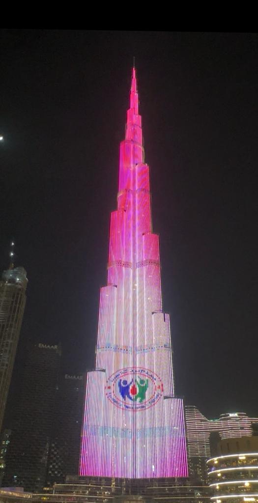 Burj Khalifa lights up to celebrate Thalassemia International Day
